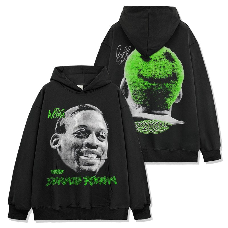 DENNIS RODMAN VINTAGE HOODIE · FADEAWAY