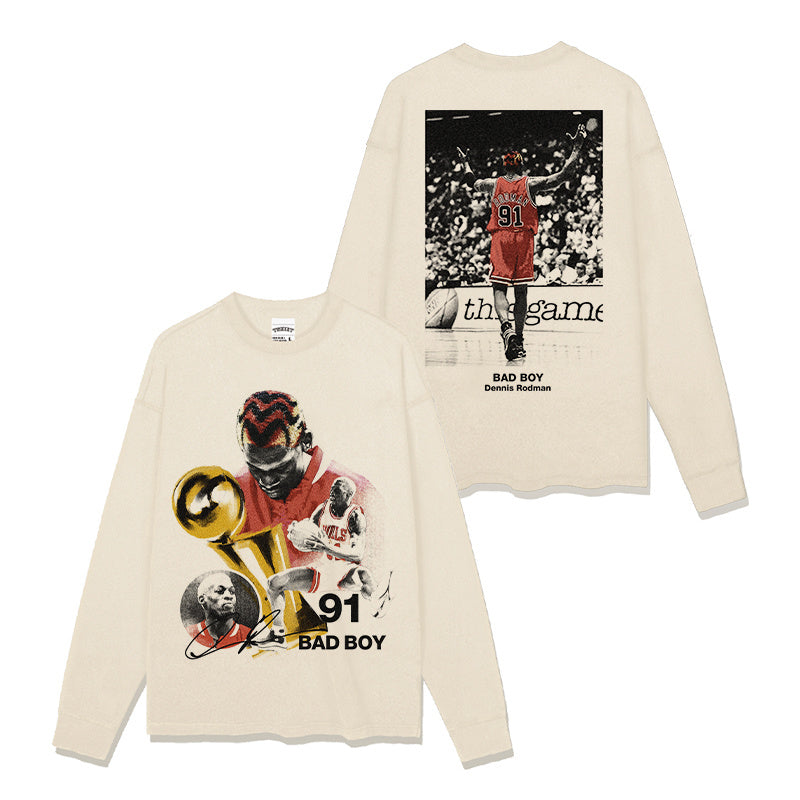 DENNIS RODMAN LONG SLEEVE · HEAT CHECK