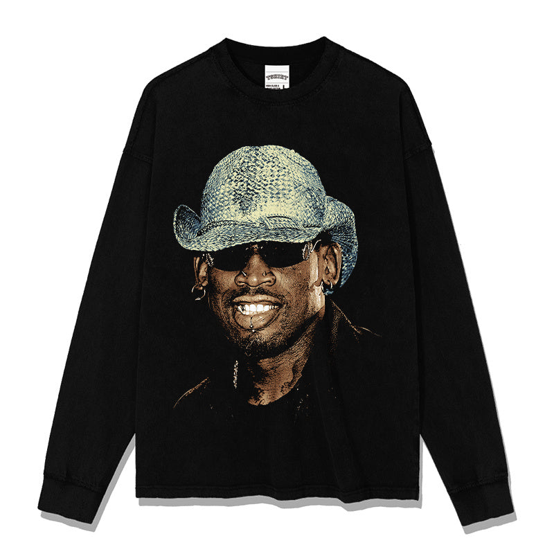 DENNIS RODMAN LONG SLEEVE · LOGO SHOT
