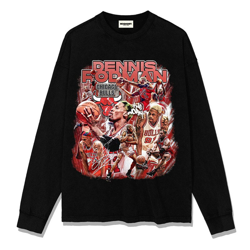 DENNIS RODMAN LONG SLEEVE · TIP OFF