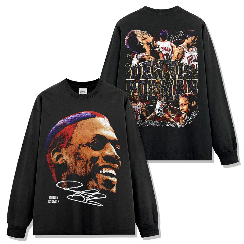 DENNIS RODMAN LONG SLEEVE · FAST BREAK