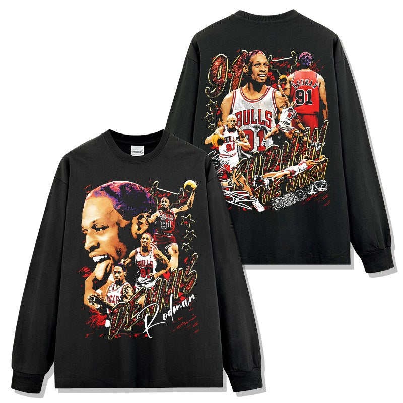 DENNIS RODMAN LONG SLEEVE · HARDWOOD