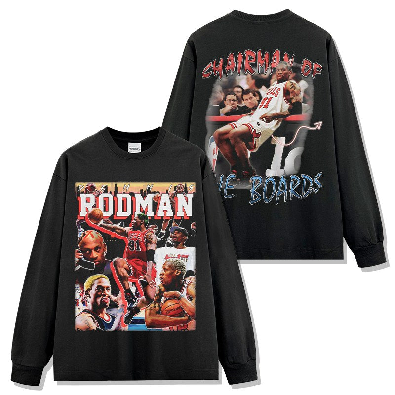 DENNIS RODMAN LONG SLEEVE · NOTHING BUT NET