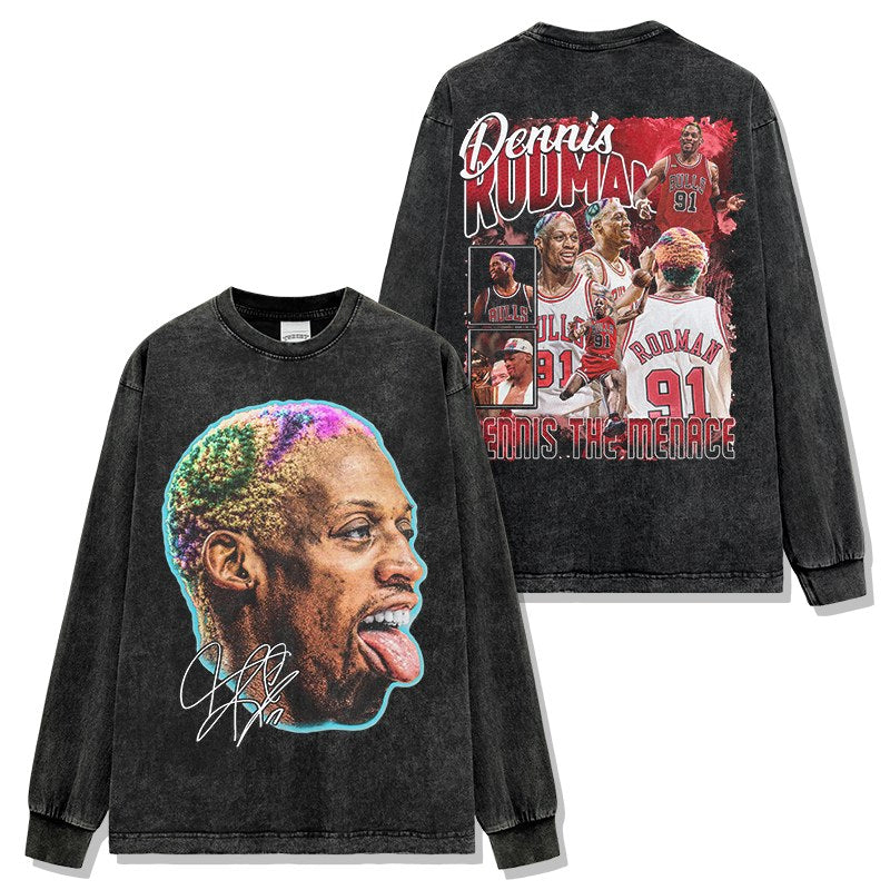 DENNIS RODMAN LONG SLEEVE · TRIPLE DOUBLE