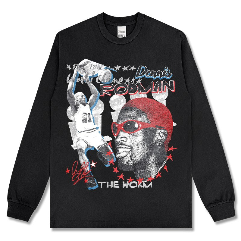 DENNIS RODMAN LONG SLEEVE · SLAM DUNK