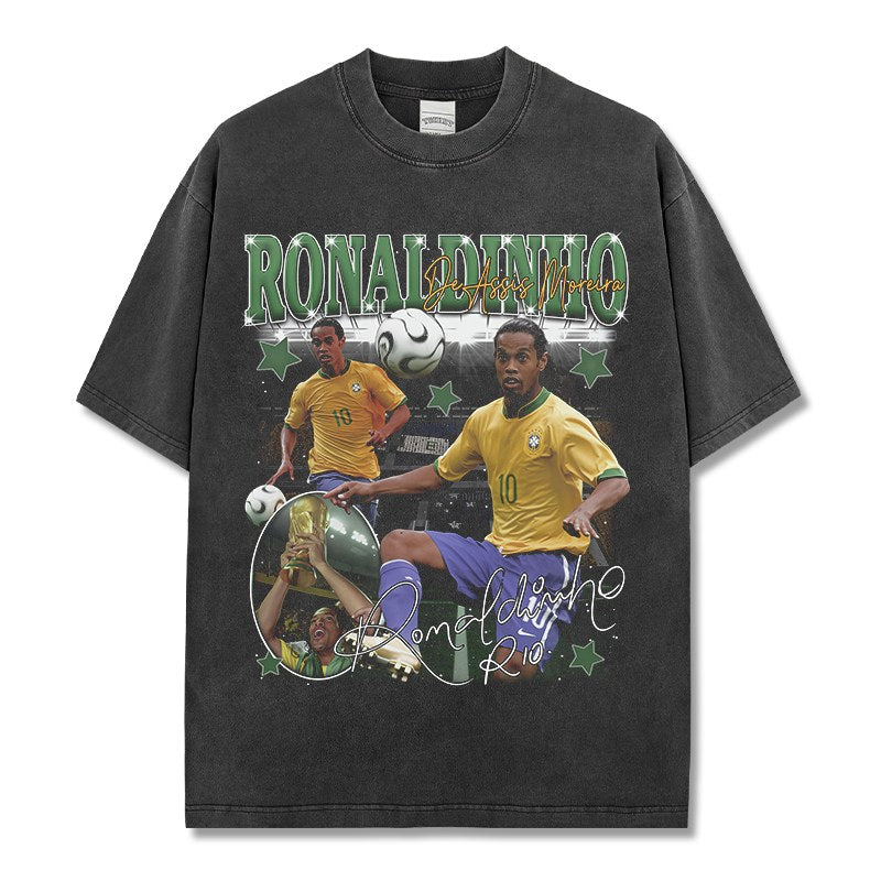 RONALDINHO VINTAGE TEE · GOLDEN BOOT