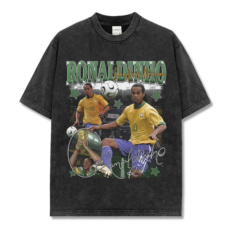 RONALDINHO VINTAGE TEE · GOLDEN BOOT