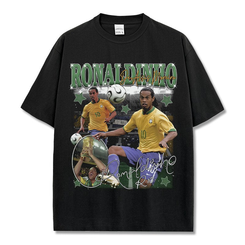 RONALDINHO VINTAGE TEE · GOLDEN BOOT