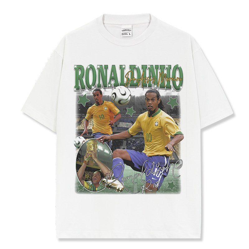 RONALDINHO VINTAGE TEE · GOLDEN BOOT