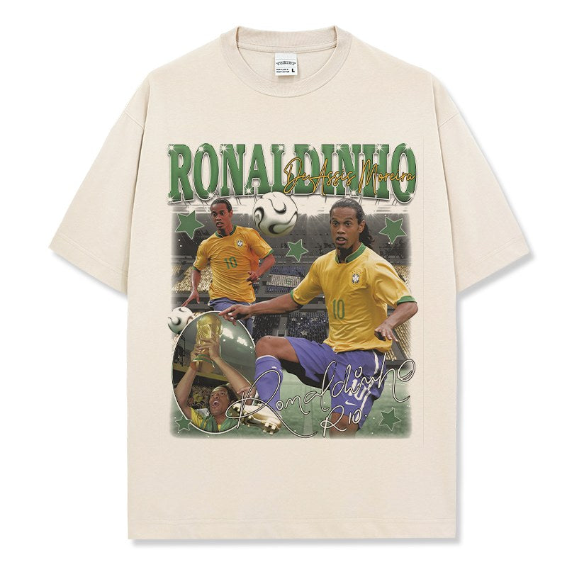 RONALDINHO VINTAGE TEE · GOLDEN BOOT