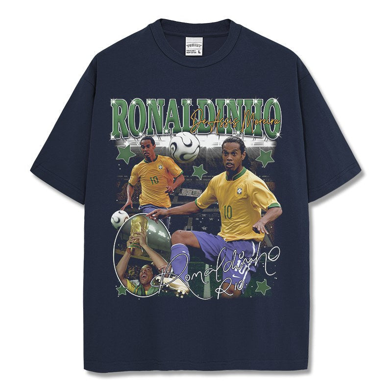 RONALDINHO VINTAGE TEE · GOLDEN BOOT