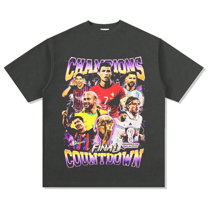 RONALDO · MESSI · NEYMAR VINTAGE TEE · GOLDEN BOOT