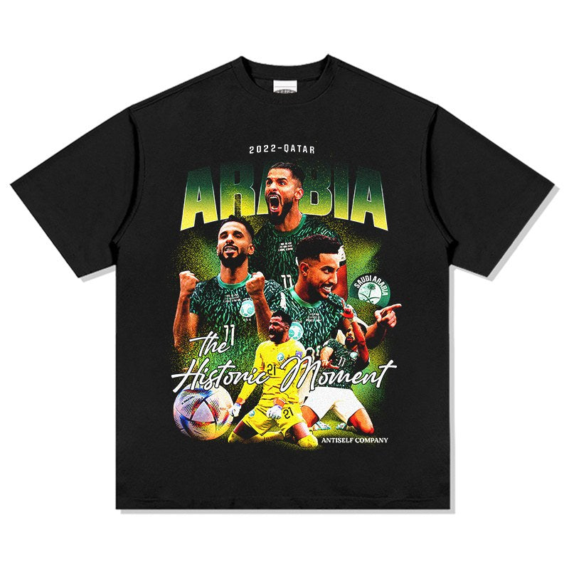 SAUDI ARABIA VINTAGE TEE · GOLDEN BOOT