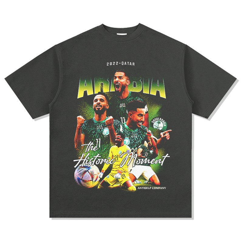 SAUDI ARABIA VINTAGE TEE · GOLDEN BOOT