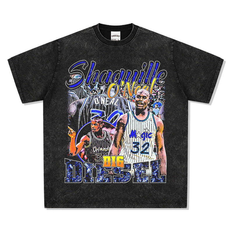 SHAQUILLE O'NEAL VINTAGE TEE · FADEAWAY