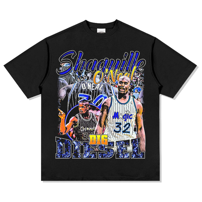 SHAQUILLE O'NEAL VINTAGE TEE · FADEAWAY