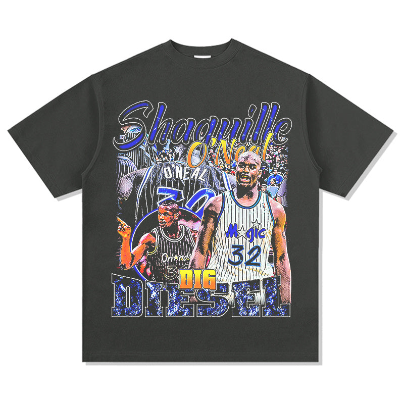 SHAQUILLE O'NEAL VINTAGE TEE · FADEAWAY