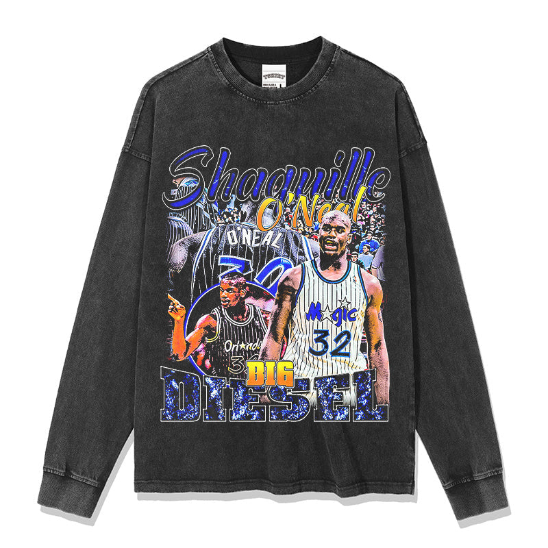 SHAQUILLE O'NEAL LONG SLEEVE · FADEAWAY
