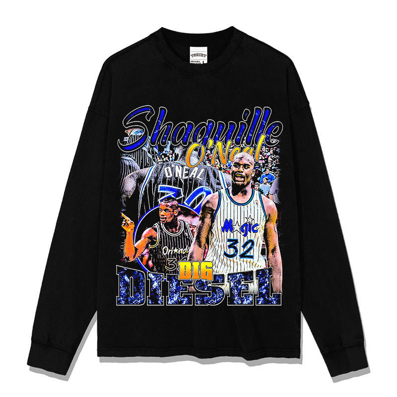 SHAQUILLE O'NEAL LONG SLEEVE · FADEAWAY