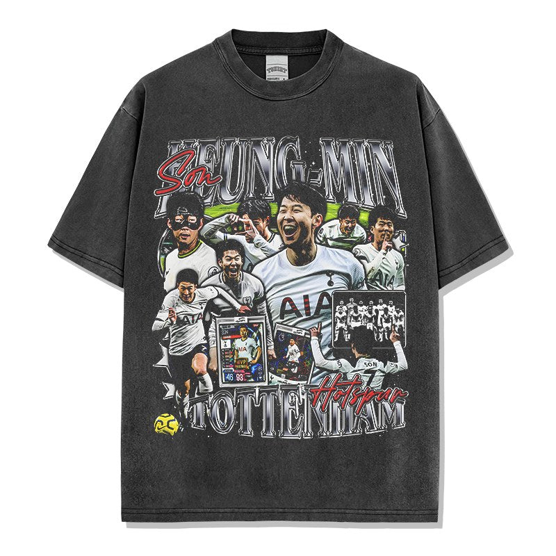 SON HEUNG-MIN VINTAGE TEE · FINAL WHISTLE