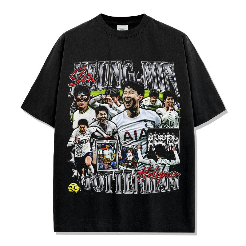 SON HEUNG-MIN VINTAGE TEE · FINAL WHISTLE