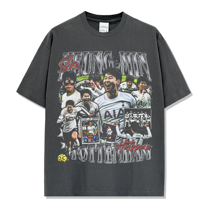 SON HEUNG-MIN VINTAGE TEE · FINAL WHISTLE