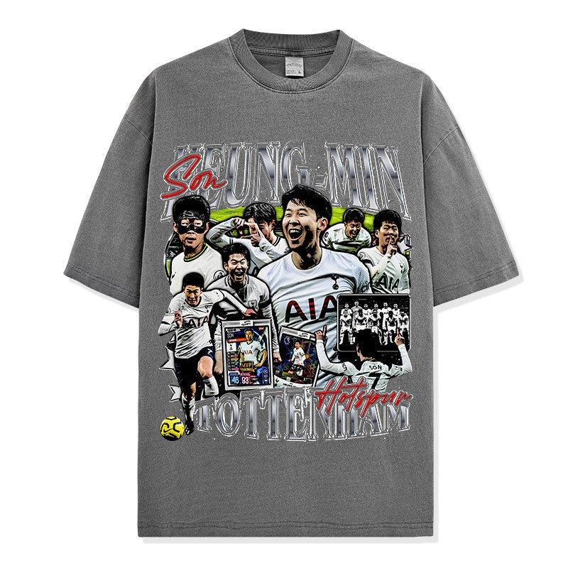 SON HEUNG-MIN VINTAGE TEE · FINAL WHISTLE