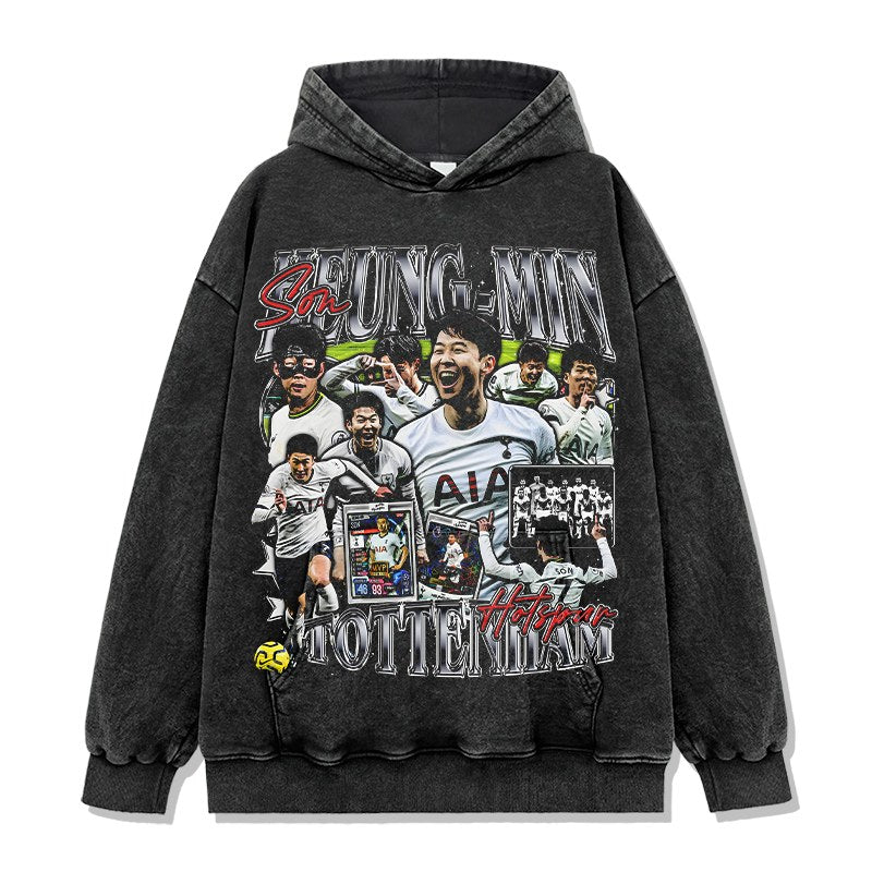 SON HEUNG-MIN VINTAGE HOODIE · FINAL WHISTLE