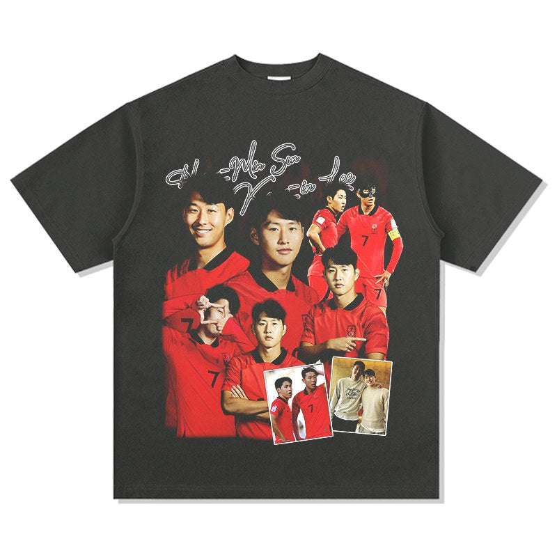 SON & LEE KANG-IN VINTAGE TEE · GOLDEN BOOT