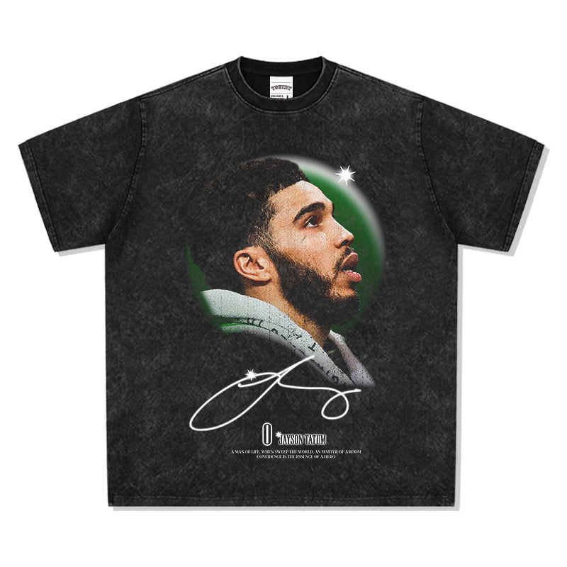 JAYSON TATUM VINTAGE TEE · HARDWOOD