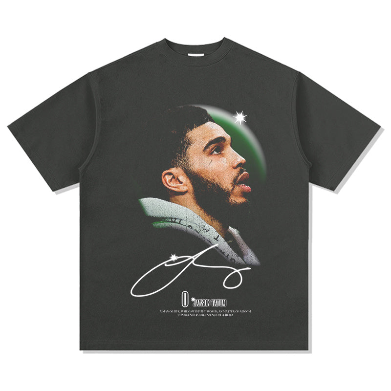 JAYSON TATUM VINTAGE TEE · HARDWOOD