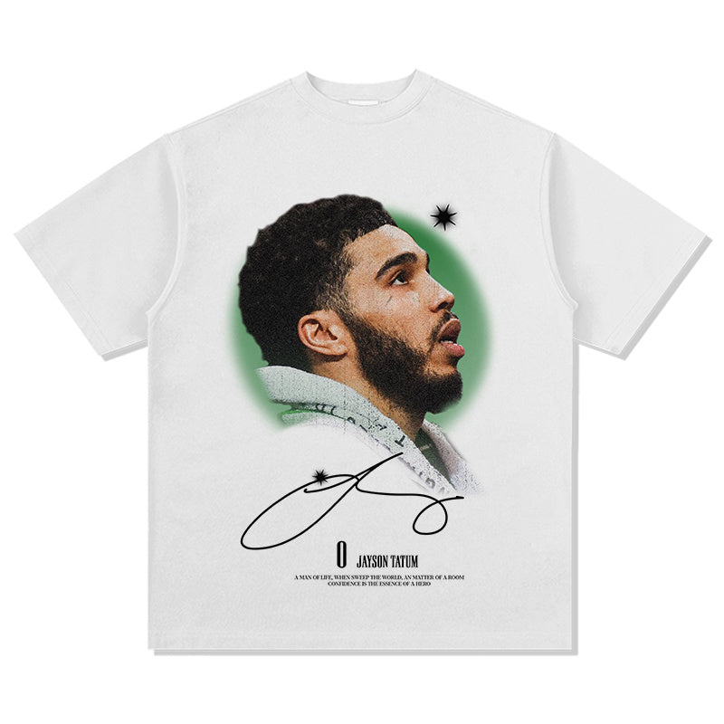 JAYSON TATUM VINTAGE TEE · HARDWOOD