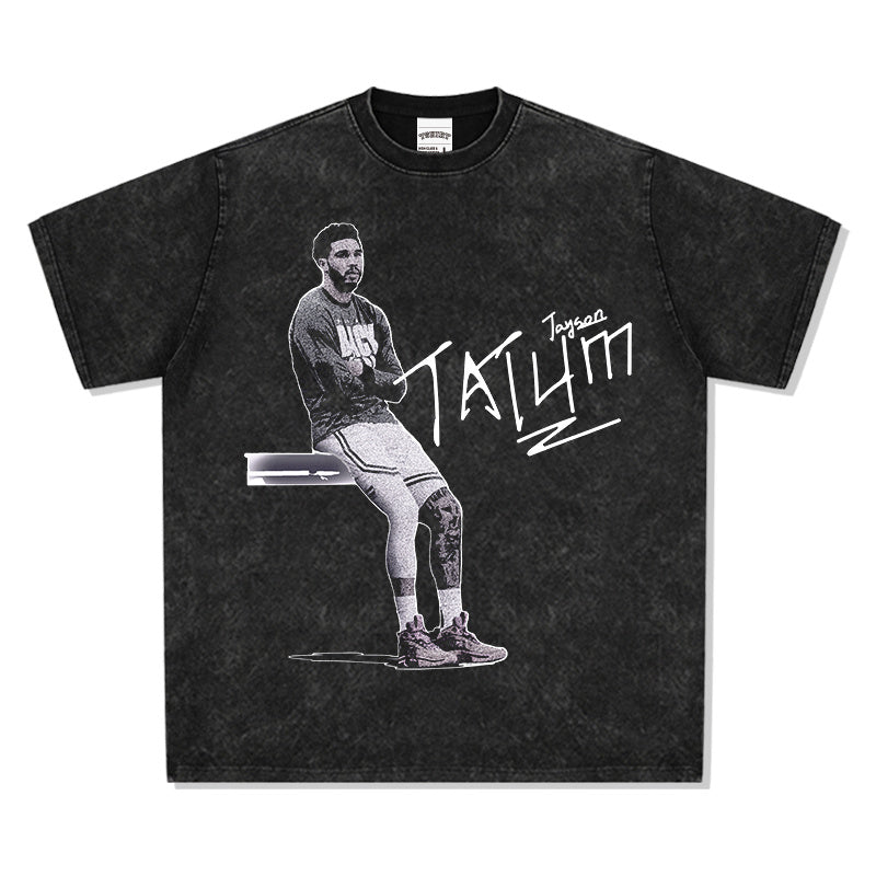 JAYSON TATUM VINTAGE TEE · NOTHING BUT NET
