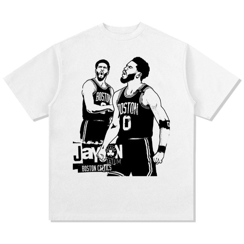 JAYSON TATUM VINTAGE TEE · TRIPLE DOUBLE