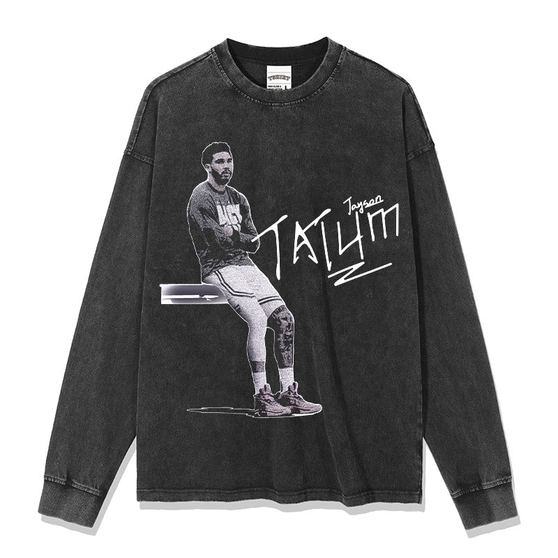 JAYSON TATUM LONG SLEEVE · NOTHING BUT NET