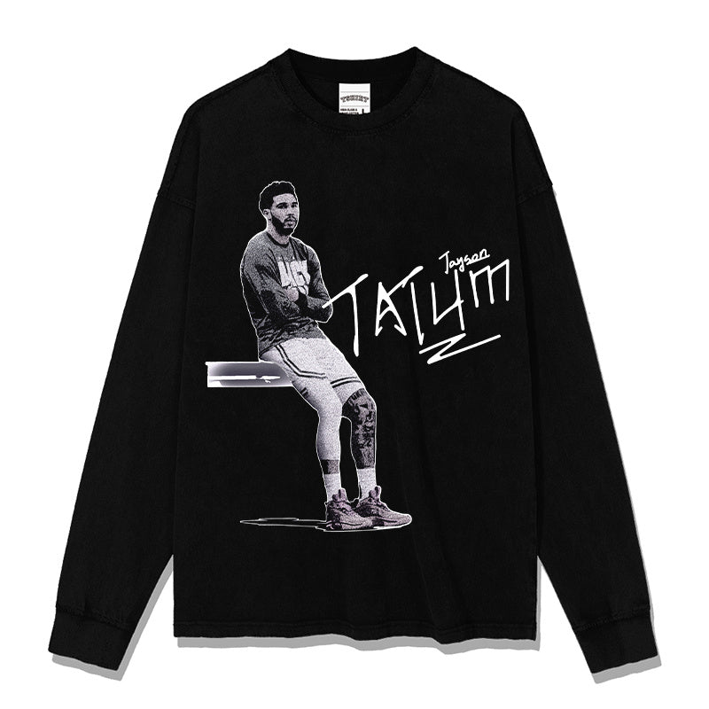 JAYSON TATUM LONG SLEEVE · NOTHING BUT NET