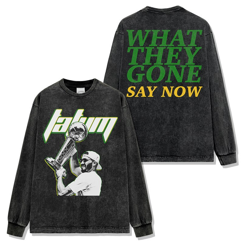 JAYSON TATUM LONG SLEEVE · FADEAWAY