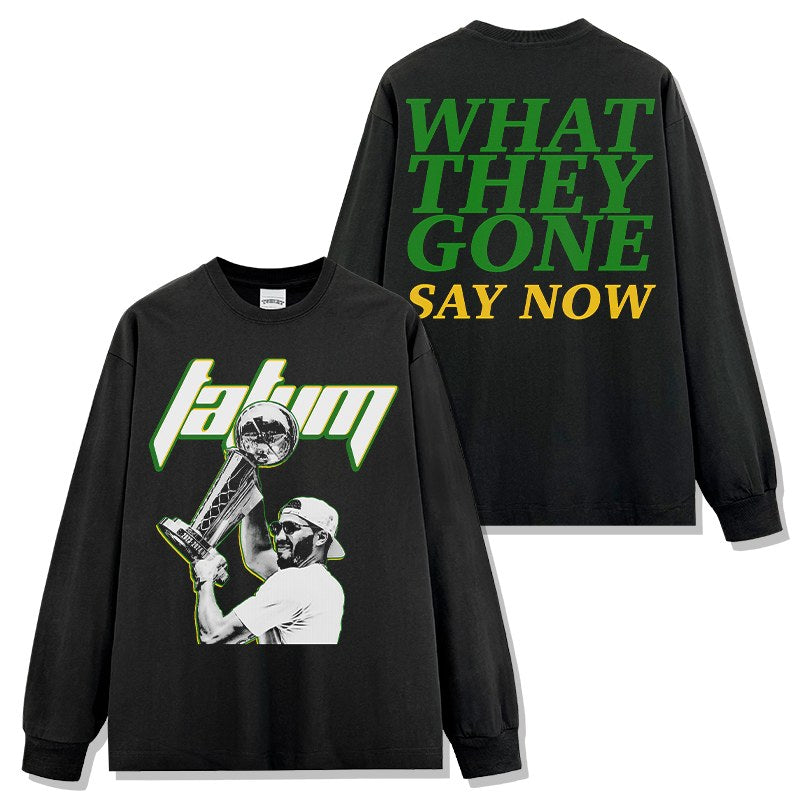 JAYSON TATUM LONG SLEEVE · FADEAWAY
