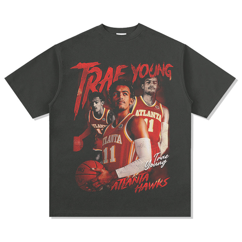 TRAE YOUNG VINTAGE TEE · FADEAWAY