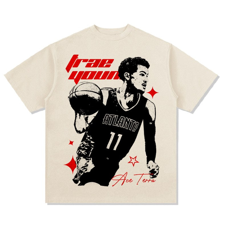 TRAE YOUNG VINTAGE TEE · CLUTCH