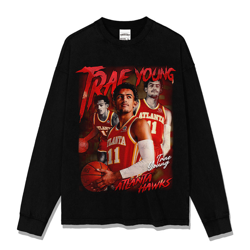TRAE YOUNG LONG SLEEVE · FADEAWAY