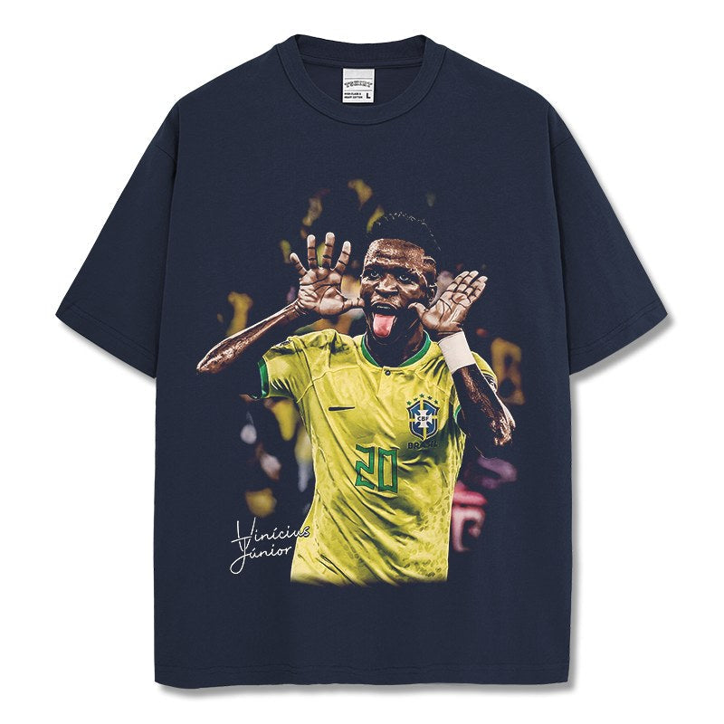 VINICIUS JR VINTAGE TEE · GOLDEN BOOT
