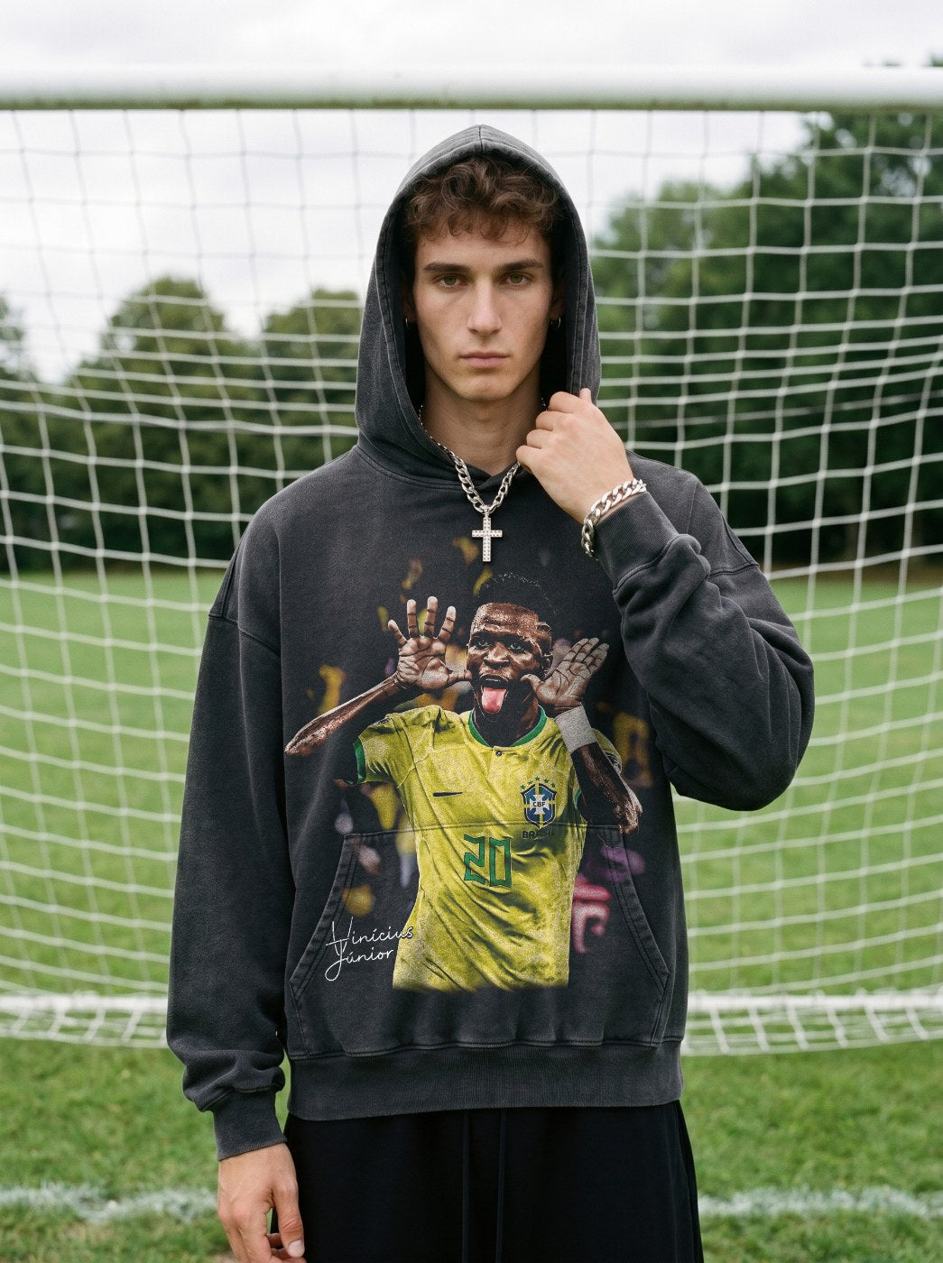 VINICIUS JR VINTAGE HOODIE · GOLDEN BOOT