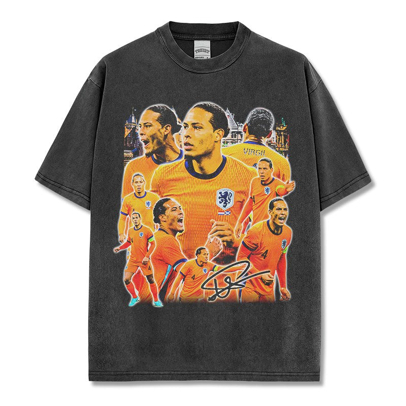 VIRGIL VAN DIJK VINTAGE TEE · GOLDEN BOOT