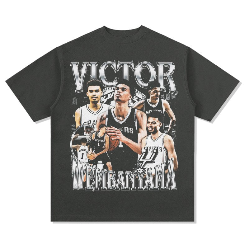 VICTOR WEMBANYAMA VINTAGE TEE · AND ONE