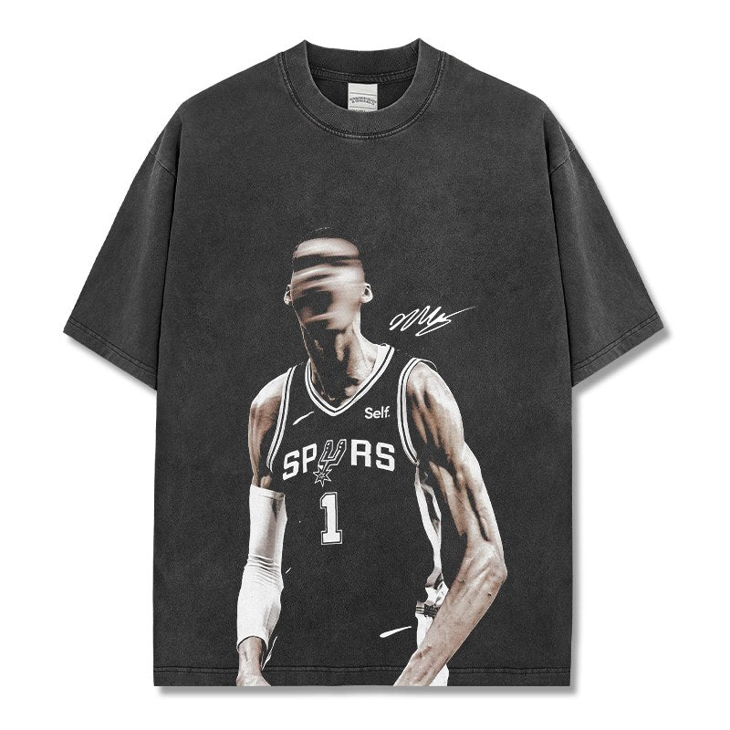 VICTOR WEMBANYAMA VINTAGE TEE · HALL OF FAME