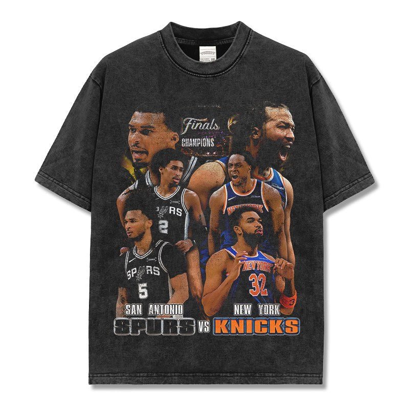 VICTOR WEMBANYAMA & JALEN BRUNSON VINTAGE TEE · CROSSOVER