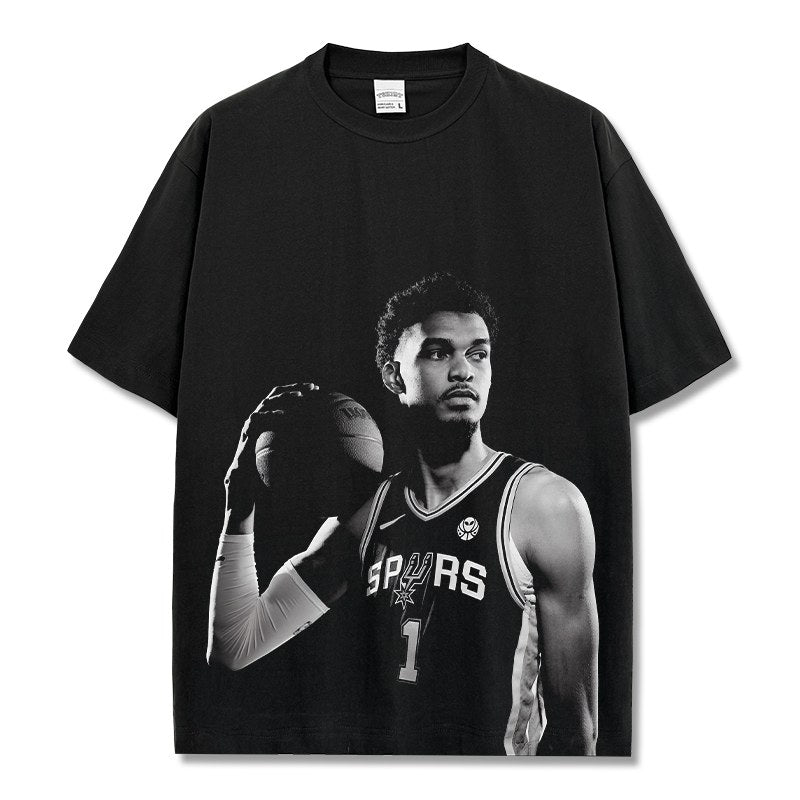 VICTOR WEMBANYAMA VINTAGE TEE · FADEAWAY