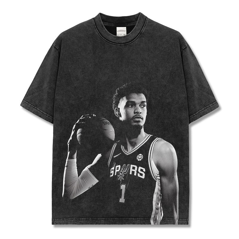 VICTOR WEMBANYAMA VINTAGE TEE · FADEAWAY
