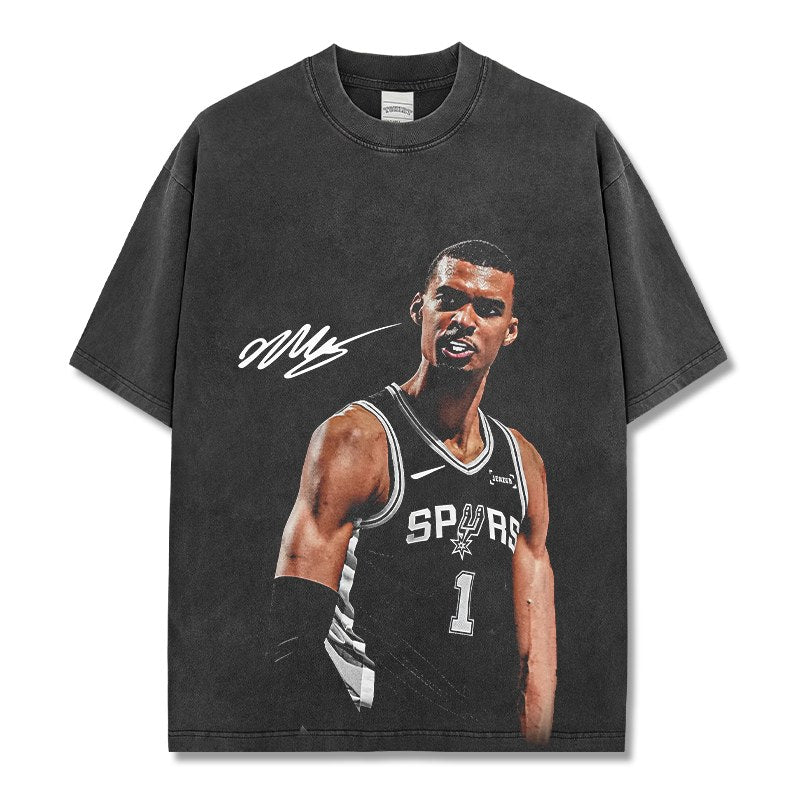 VICTOR WEMBANYAMA VINTAGE TEE · BUZZER BEATER